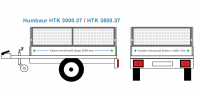 Humbaur Anhängeraufbau HTK 37, 3630 x 1850