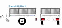 Pongratz Anhängeraufbau LH2600/16, 2600 x 1600...