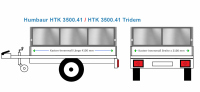 Humbaur Anhängeraufbau HTK 41, 4100 x 2100...