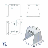 Ersatzrad-Halter für 10 bis 15 Zoll Räder