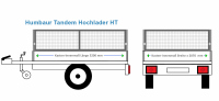 Laubgitter Humbaur Anhängeraufbau Tandem Hochlader...