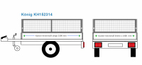 Laubgitter König Anhängeraufbau KH152314, 2300...