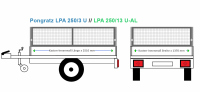 Laubgitter Pongratz Anhängeraufbau LPA 250/13 U,...