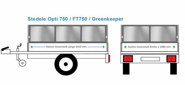 Aluprofilbordwand Stema Anhängeraufbau Opti750, FT750, Greenkeeper , 2010  x 1080