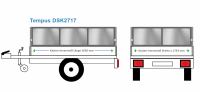 Blechbordwand Tempus Anhängeraufbau DSK2717, 2656  x...