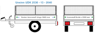 Laubgitter Unsinn Anhängeraufbau UDK 2536 - 13 -...