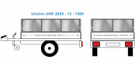 Blechbordwand Unsinn Anhängeraufbau UDK 1525 - 13 -...