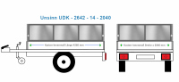 Blechbordwand Unsinn Anhängeraufbau UDK 2642 - 14 -...