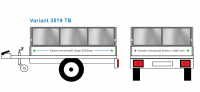 Blechbordwand Variant Anhängeraufbau 3519 TB, 3610...