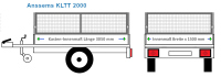 Laubgitter Anssems Anhängeraufbau KLTT 2000, 3050  x...