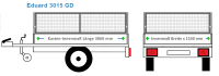 Laubgitter Eduard Anhängeraufbau 3015 GD, 3060  x 1530