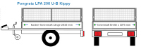 Laubgitter Pongratz Anhängeraufbau LPA 206 U-B Kippy, 2010 x 1075