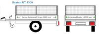 Laubgitter Unsinn Anhängeraufbau UT 1300, 3000 x 1550